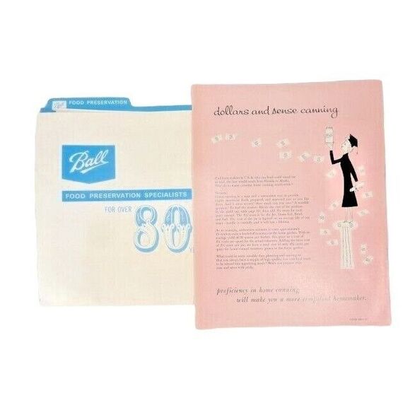 Ball Food 1950 Preservation Specialists for Over 80 Years Home Canning Vintage - Picture 3 of 4